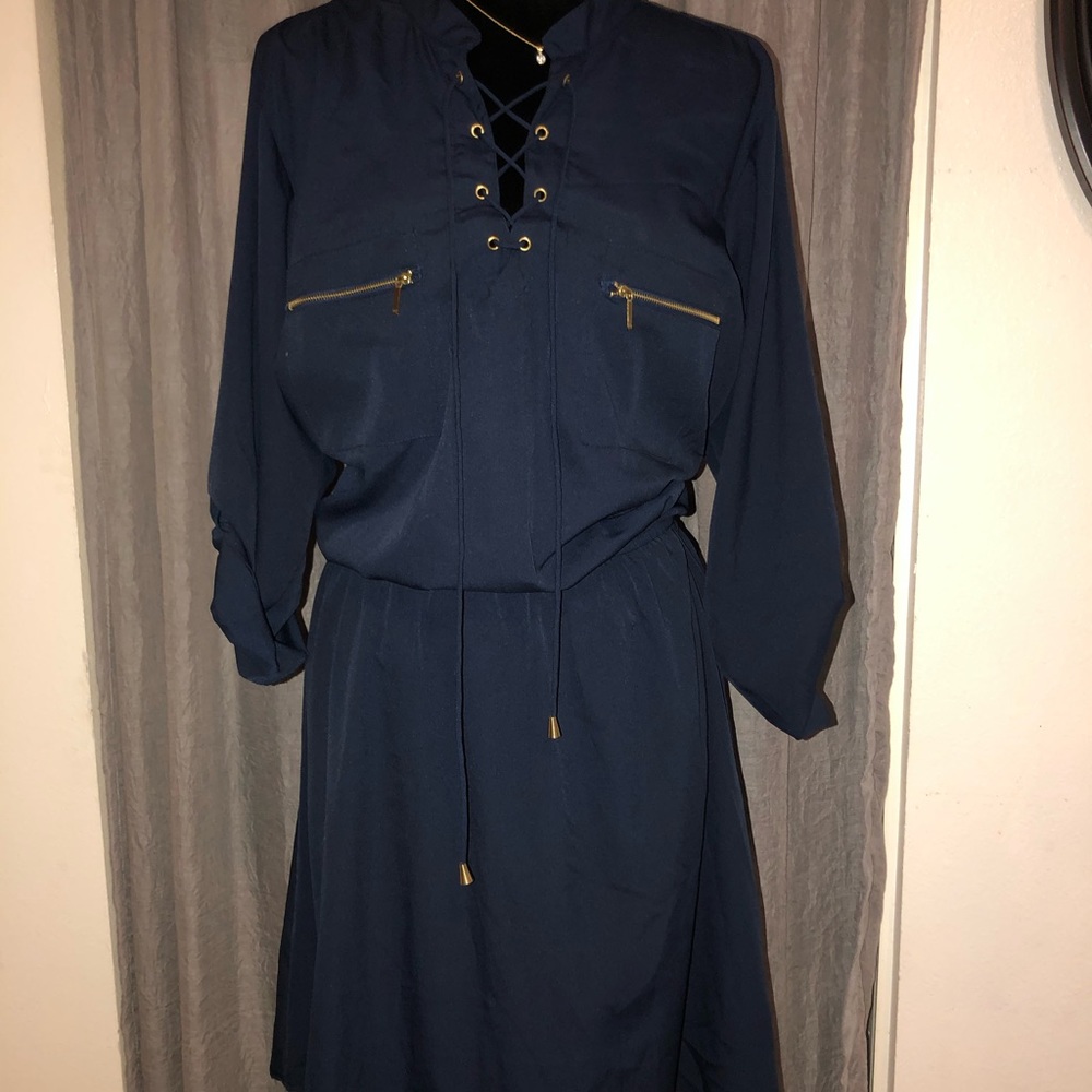 Navy blue dress